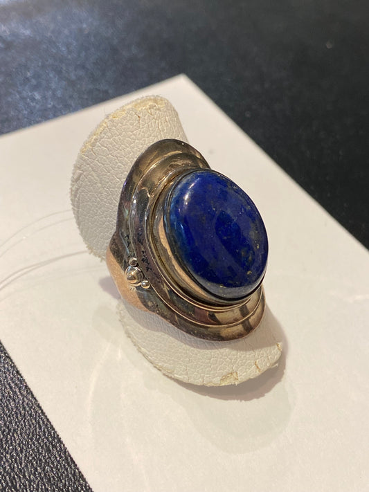 Bague lapis lazuli sur argent