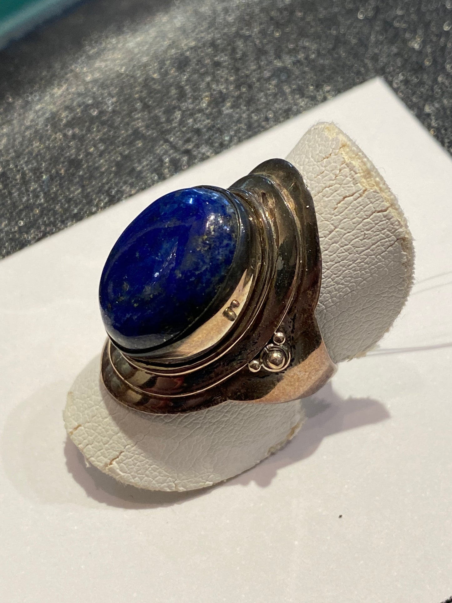Bague lapis lazuli sur argent