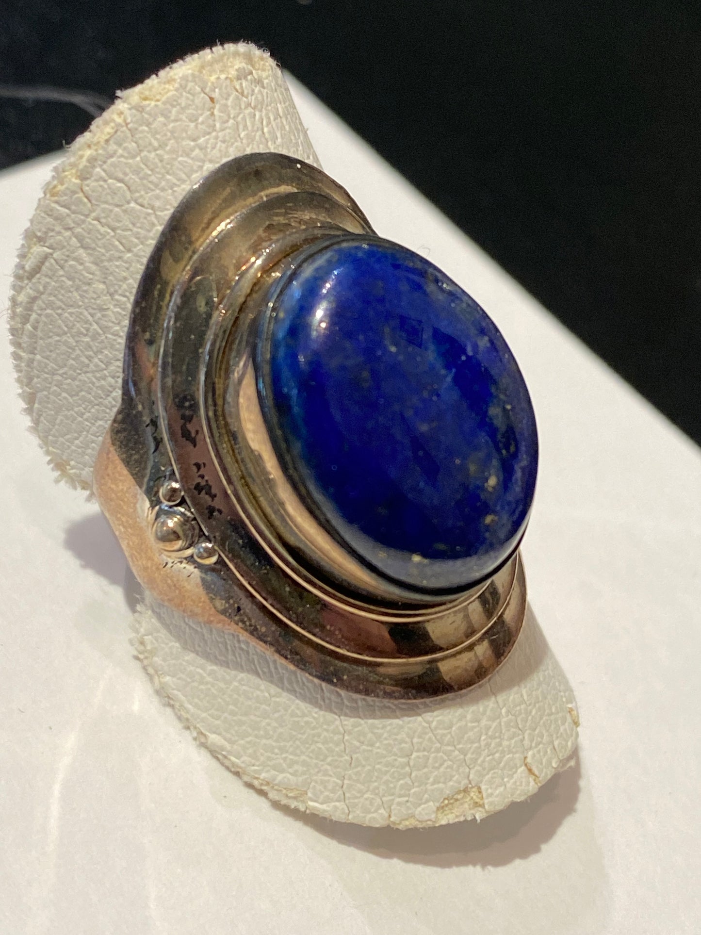 Bague lapis lazuli sur argent